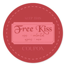 Love coupon sticker