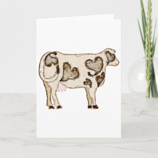 Love Cow Holiday Card (Front)