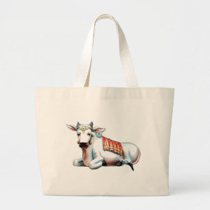 Love Cow Large Tote Bag