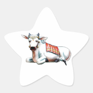 Love Cow Star Sticker