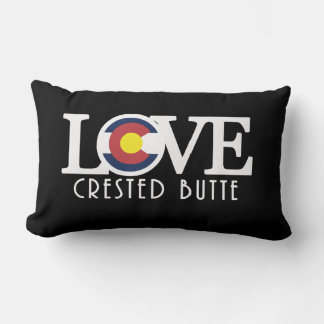 LOVE Crested Butte Colorado Lumbar Cushion