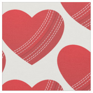 love cricket heart sports athletic fabric