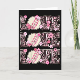 Love Cricket Lover Outfit Women Teen Girls Kids Cu Card