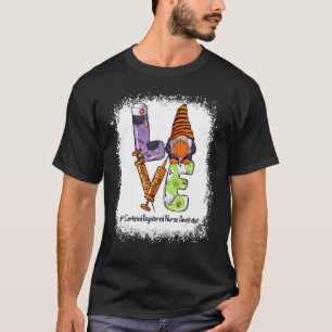 Love CRNA Bleached Halloween Nurse Women T-Shirt