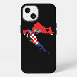 Love Croatia Gift Croatian Pride Heart iPhone 13 Case