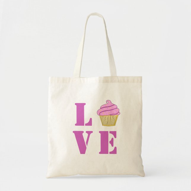 Love Cupcake Tote Bag (Front)