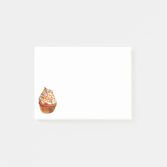 Love Cupcakes With Sprinkles - Bakery Cupcake Post-it Notes (Front)