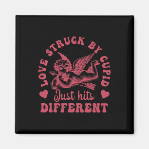 Love Cupid Struck By Just Hits Different Valentine Magnet