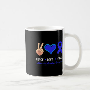 Love Cure Alopecia Areata Awareness Coffee Mug