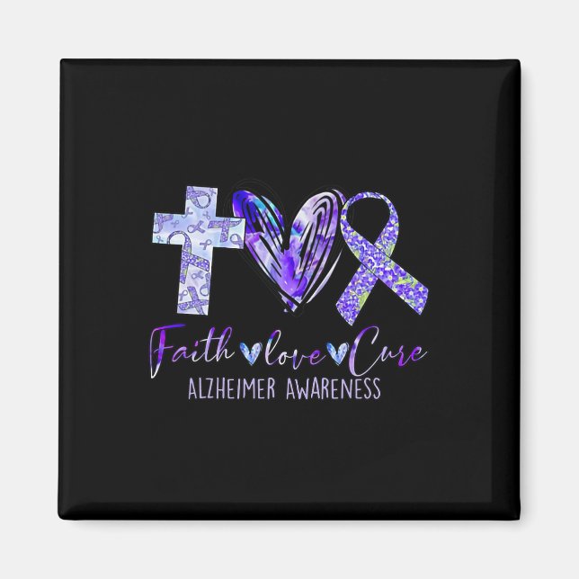 Love Cure Alzheimerheimer  Magnet (Front)