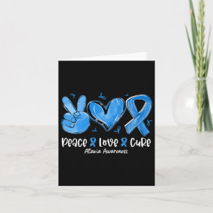 Love Cure Blue Ribbon Ataxia Awareness  Card