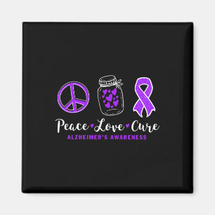Love Cure For Alzheimerheimer S Warrior Tee Heimer Magnet