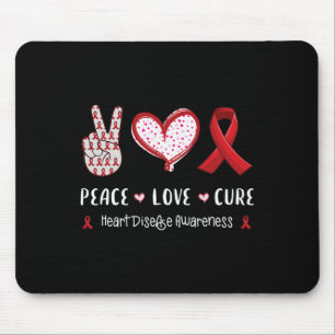 Love Cure Heart Disease Awareness Men Women Kids C Mouse Pad