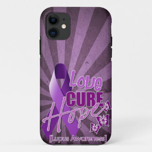 Love, Cure, Hope [lupus awareness] iPhone 11 Case
