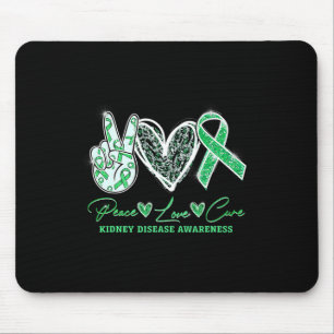 Love Cure Kidney Disease Awareness Gifts Mouse Pad