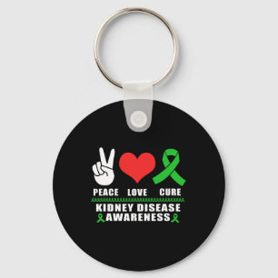 Love Cure Kidney Disease Awareness Key Ring