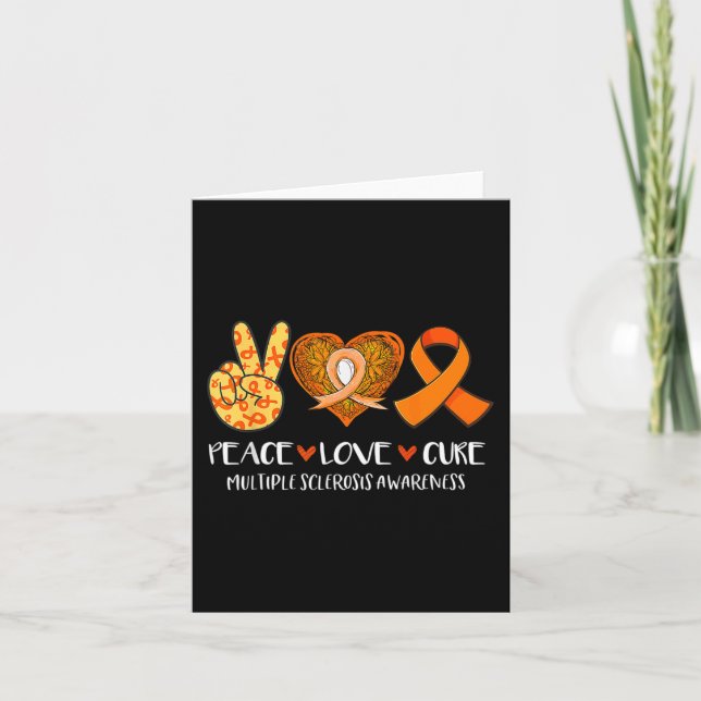 Love Cure Multiple Sclerosis Awareness Supporter K Card (Front)
