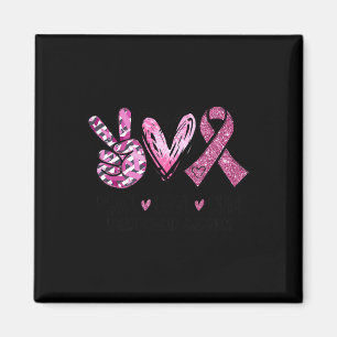 Love Cure Pink Ribbon Cancer Breast Awareness Magnet