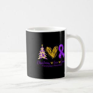 Love Cure Purple Ribbon Fibromyalgia Awareness 1 Coffee Mug