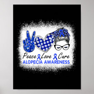 Love Cure Women Alopecia Awareness  Poster