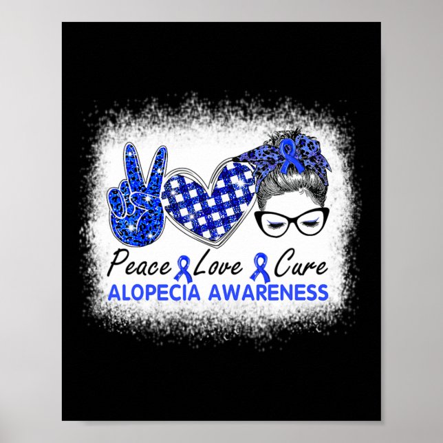 Love Cure Women Alopecia Awareness  Poster (Front)