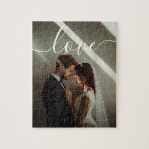 'Love' Custom couple photo Jigsaw Puzzle