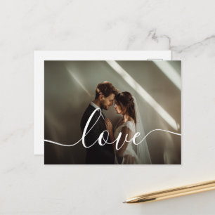 'Love' Custom couple photo Postcard