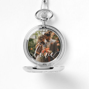 'Love' Custom couple photo Watch