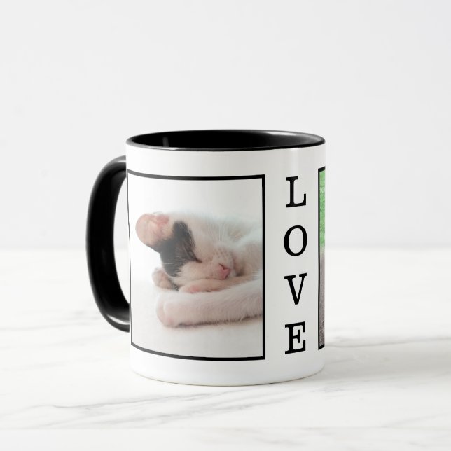 LOVE Custom Pet Photo Family Pictures Personalised Mug (Front Left)