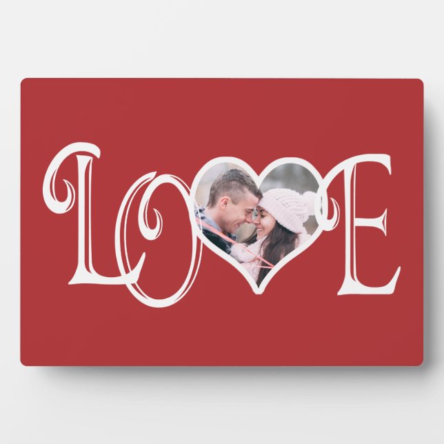 LOVE - Custom Photo Plaque (Front)