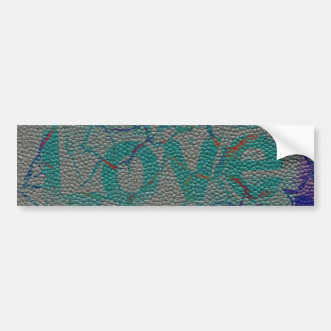 Love Customise Product Bumper Sticker (Front)