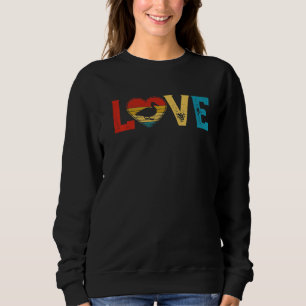 Love Cute Duck Lover Animals Heart Valentine's Day Sweatshirt