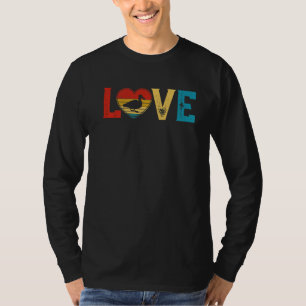 Love Cute Duck Lover Animals Heart Valentine's Day T-Shirt