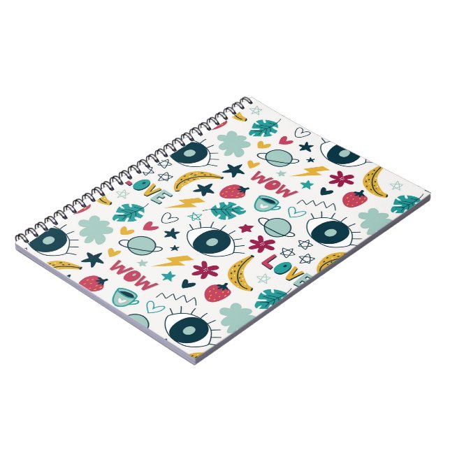Love cute eye design              notebook (Left Side)