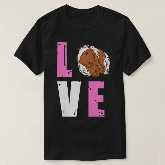 Love Cute Guinea Pig Lover Girls Furry Potato Prem T-Shirt (Design Front)