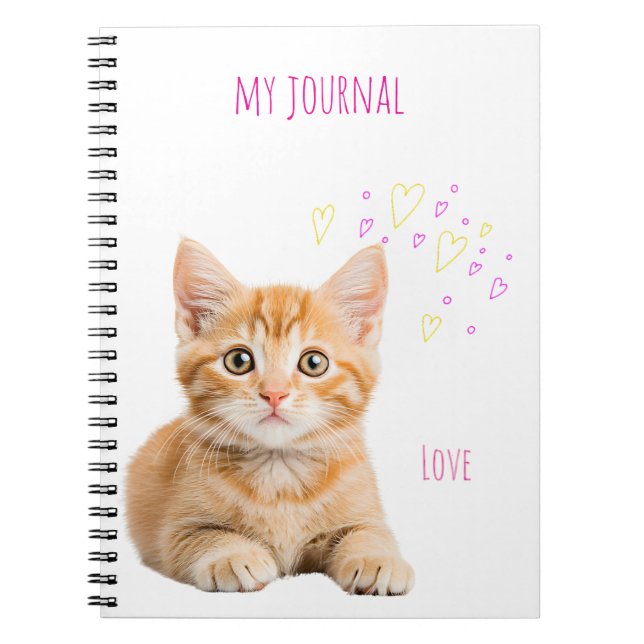 Love cute kitty ♡ notebook (Front)