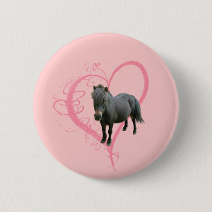 Love Cute Pony 6 Cm Round Badge