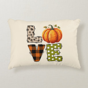 LOVE – Cute Pumpkin & Polka Dot Letters Decorative Cushion