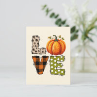 LOVE – Cute Pumpkin & Polka Dot Letters