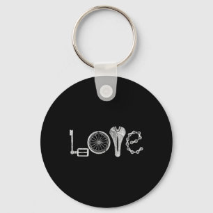 Love Cycling Biking Bicycle Rider Bike Riding  Key Ring