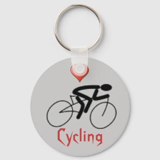 Love Cycling Key Ring