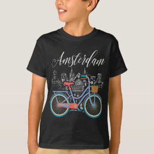 Love Cycling Luv Amsterdam Retro Bike Gift  Idea T-Shirt