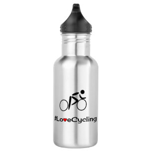 Love cycling slogan cyclist 532 ml water bottle