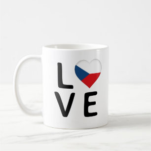 Love - Czech Republic Flag Coffee Mug