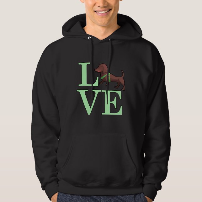 Love Dachshund    Hoodie (Front)