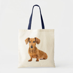 Love Dachshund Puppy Dog Canvas Tote Bag