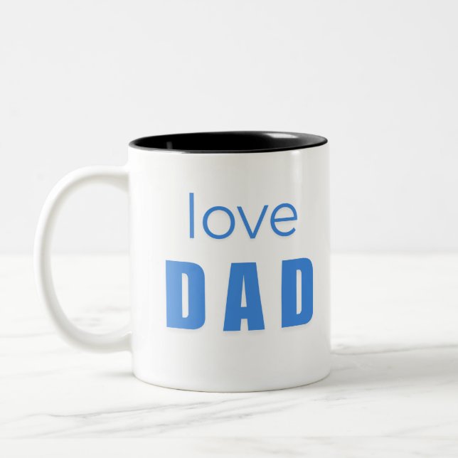 Love Dad Baby Boy mug (Left)