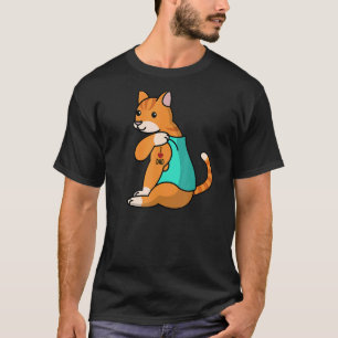 Love Dad Tattoo Ginger Cat Pet Father T-Shirt