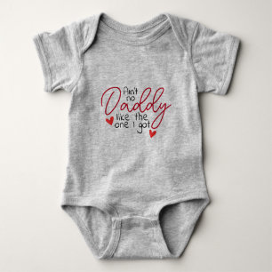 Love Daddy Fun with Hearts Baby Bodysuit