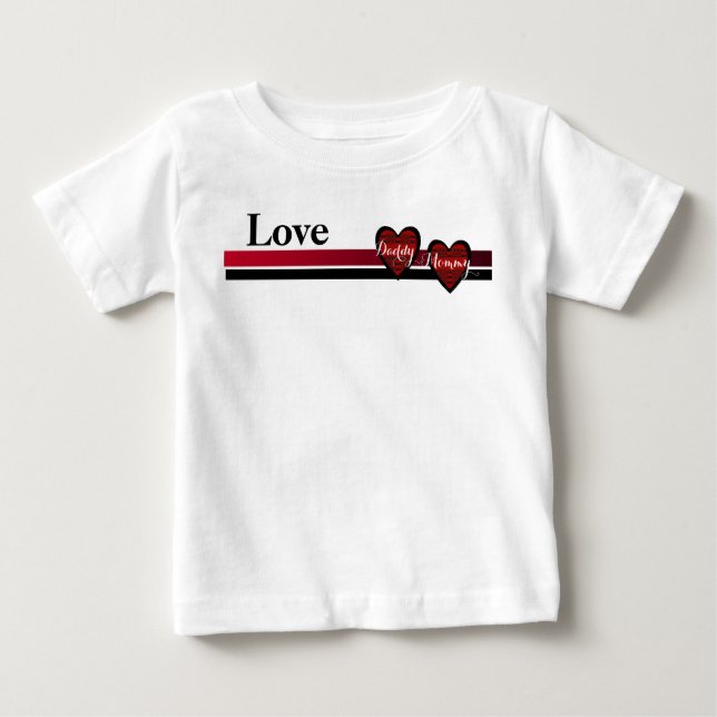 Love Daddy-Mummy Baby T-Shirt (Front)